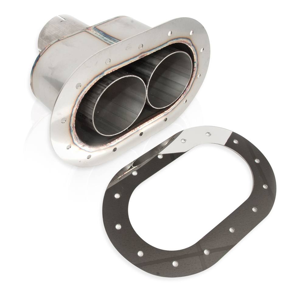 Through body Exhaust Tip Oval Style 2.5in Inlet SWOST2814