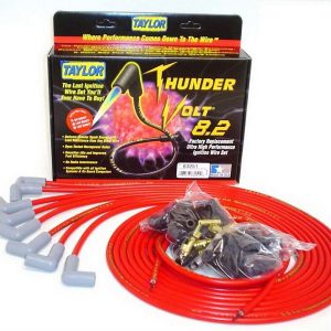 Univ Thundervolt Plug Wire Ste 90 deg Red TAY83251