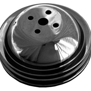BBC SWP Water Pump Pulley 2 Groove Black TRA8615