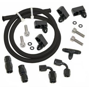 LS Steam Line Plumbing Kit Blk Nylon Braided TRFTFS-306SB601