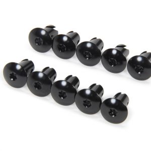 Torx Head Button Alum .550 Long Black 10pk TXRCH-4418BLK-10