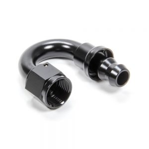 #6 180 Degree Hose End Push Lock TXRHF-18006-BLK