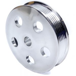 Serpentine Pulley - Polished Aluminum UNI8020710