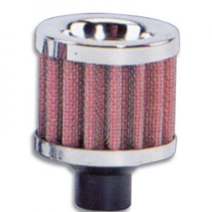 Crankcase Breather Filte r W/ Chrome Cap - 5/8In VIB2166
