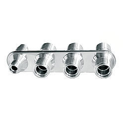 4 Way Inline Bulkhead #6 & #10 O-Ring VIN386600-MBA