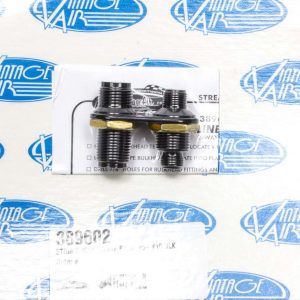 2 Way In Line Bulkhead #6 and #10 O-Ring VIN389602