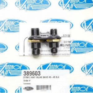 2 Way In Line Bulkhead #6 and #8 O-Ring VIN389603