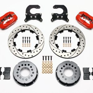 Brake Kit Rear Chevy 12- Bolt Billet Caliper Red WIL140-2112-DR