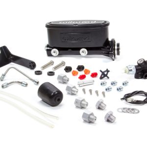 Alum Tandem M/C Kit w/ Brkt & Prop Valve 1.12in WIL261-13270-BK