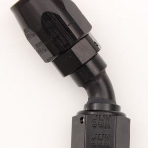 #6 45 Deg Dbl Swivel Hose End Black XRP204506BB