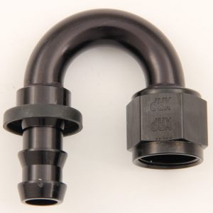 #8 180 Deg Push-On Hose End Black XRP231808BB