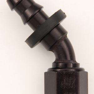 #12 45 Deg Push-On Hose End Black XRP234512BB