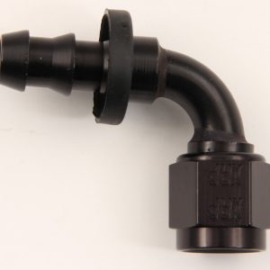 #10 90 Deg Push-On Hose End Black XRP239010BB