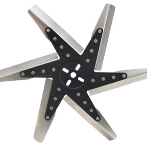 18in HP Stnless Steel Fl ex Fan (Black Hub/Rvrse DER19318