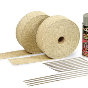 2in Exhaust Wrap Kit Tan w/Aluminum Silicone Coat DSN10112