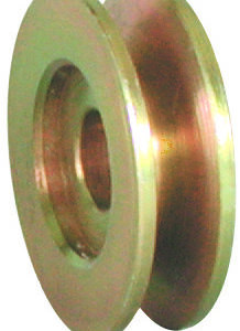 Pulley 1-V Yellow Zinc 2-3/8in OD PWM111