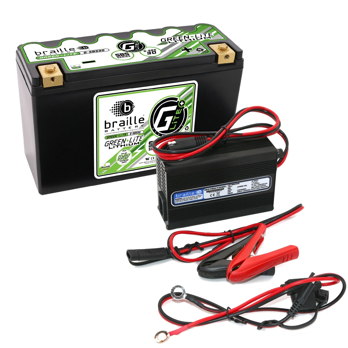 Green-Lite Lithium G-SBC30 Battery/Charger BRBG-SBS30C