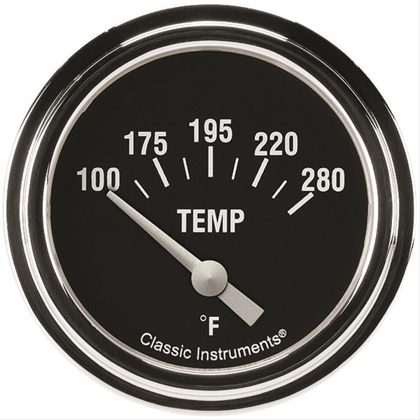 Hot Rod Temperature Gaug e 2-5/8 Short Sweep CLAHR226SLF-08