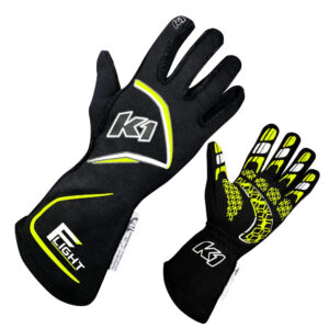 Gloves Flight Large Black-Flo Yellow K1R23-FLT-NFY-L
