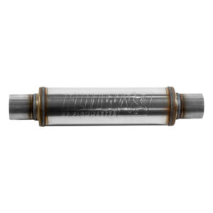 Flow FX Round Muffler 2.5in Center In/Out FLO71416