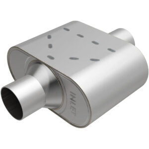 Rumble Stainless Muffler 2.5in Center/Center MAGR37426