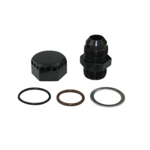Positive Seal Vented Fitting 8an - Black MOR22627