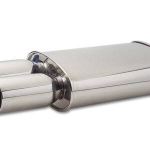 Oval Muffler 3in Inlet w/ Dual 3.5in Round Tip VIB1047