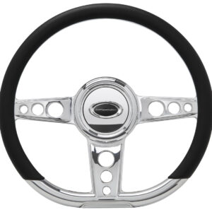 Steering Wheel 14in D- Shape Trans Am Polished BSP29427