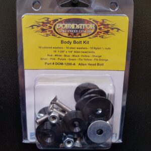 Body Bolt Kit Black Allen Head DOM1200-A-BK