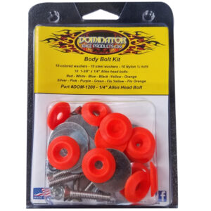 Body Bolt Kit Flou Orange Allen Head DOM1200-A-FLO-OR