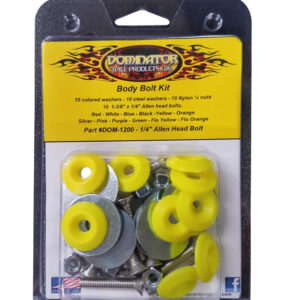 Body Bolt Kit Flou Yellow Allen Head DOM1200-A-FLO-YE