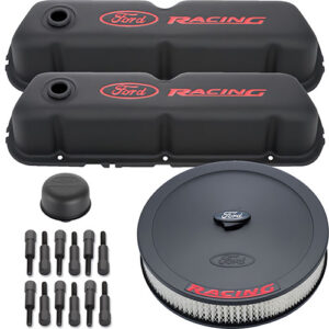 Engine Dress up Kit Black w/Ford Racing Logo FRD302-500