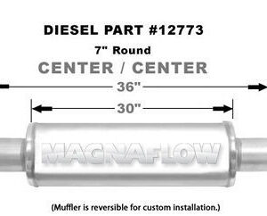 Muffler Stainless 4in Center In/Out MAG12773