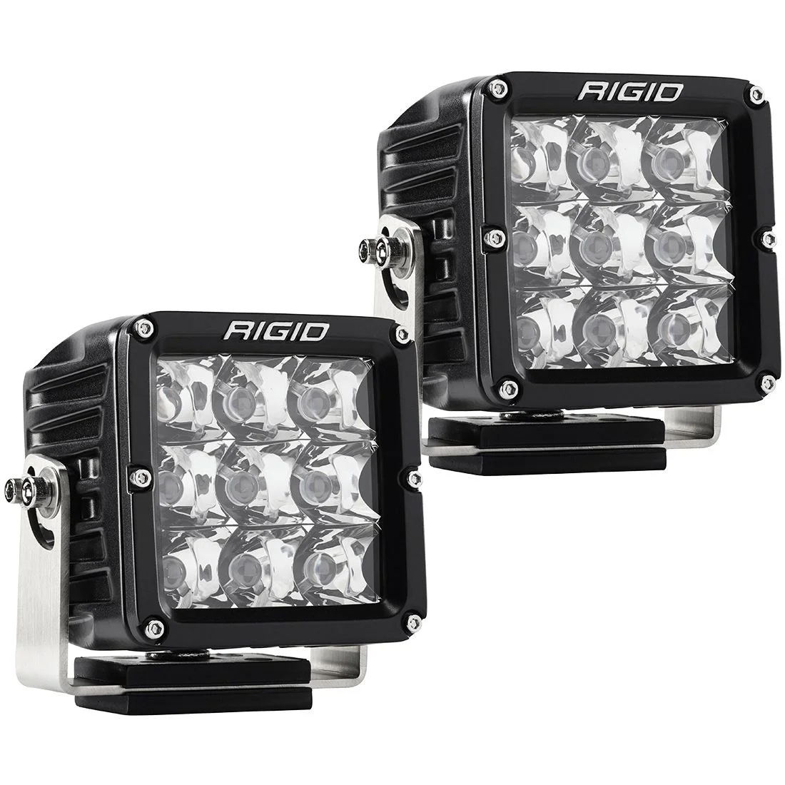 LED Light 4x4in D-XL Pro Series Spot Beam Pair RIG322213