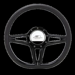Steering Wheel 14in D-Shape Victory Black BSPBLK29441