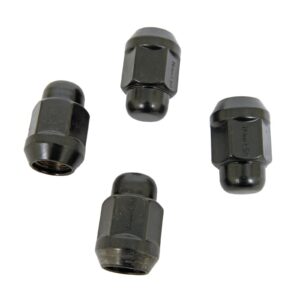 4 Lugnuts Acorn Bulge 14 x 1.5mm Black GOR91147BCB