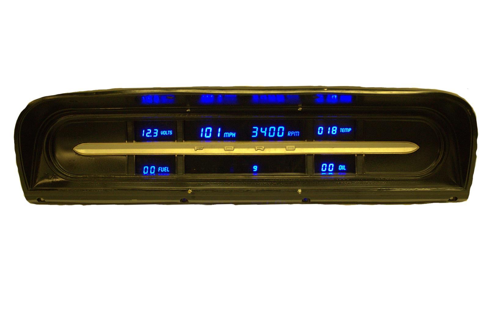 LED Digital Gauge Panel Ford 1967-1972 Truck ITLDP1009B