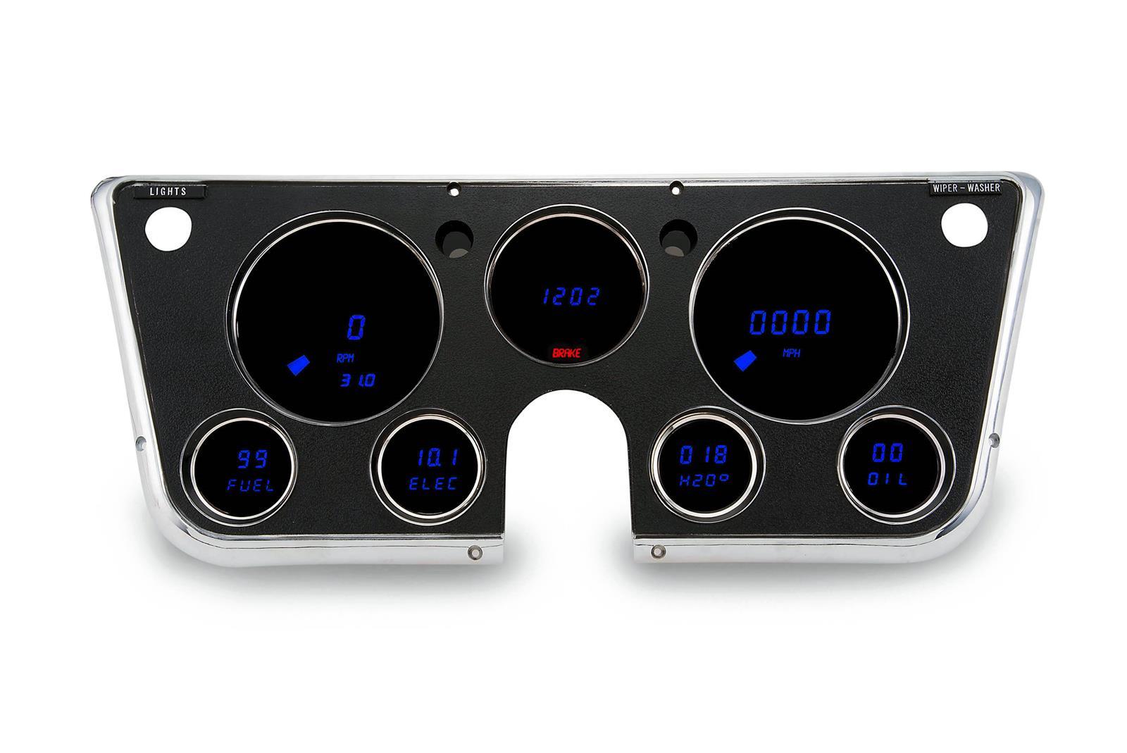 LED Digital Gauge Panel 1967-1972 Chevy Truck ITLDP6003B