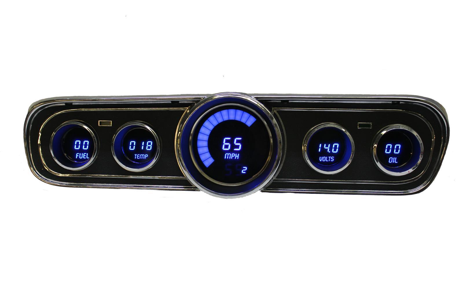 LED Digital Gauge Panel 1965-1966 Ford Mustang ITLDP7001B