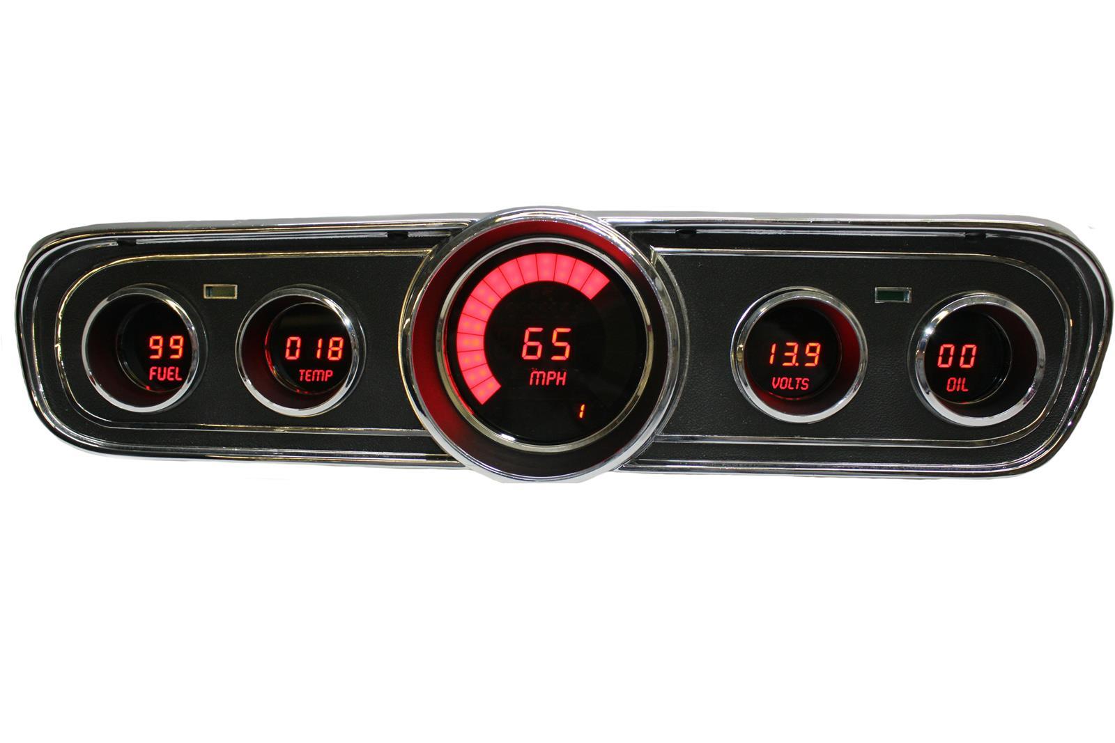 LED Digital Gauge Panel 1965-1966 Ford Mustang ITLDP7001R