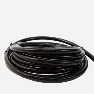 10an PTFE S/S Braided Hose 16ft Black Jacketed AFS15338
