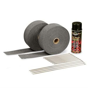 2in Exhaust Wrap Kit Blk w/Blk Silicone Coating DSN10110
