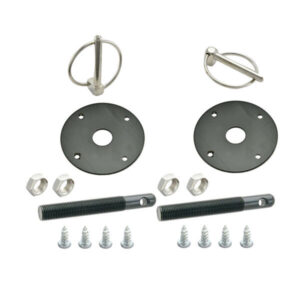 Hood Pin Kit Flip-Over Clips 1/2in Dia. Black SPC7716BK