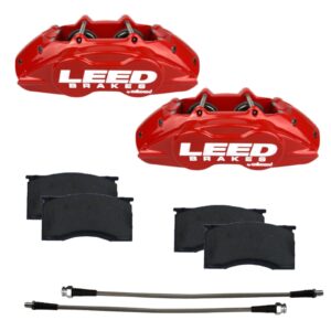 64-67 Mustang Brake Caliper/Pad Kit Red LEERCC0005