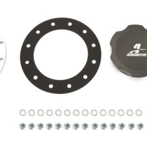 Fillcap Screw-on 3in Dia 12-Bolt Flange - Black AFS18727