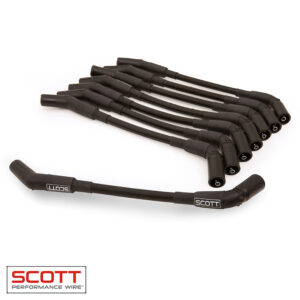 GM LS Spark Plug Wire Set 45-Degree - Black SPWCH-LS-S-1