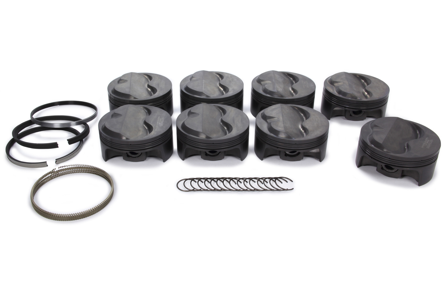 SBC PowerPak Piston Set 4.185 Bore Domed +9cc MAH197754585