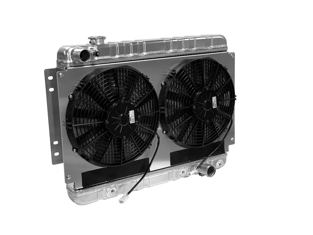 Radiator w/Fans Chevelle 66-67 Auto Trans Raw DEW32-4139002A