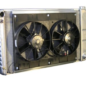 Radiator w/Fans Chevelle 68-72 Manual Trans Raw DEW32-4139003M