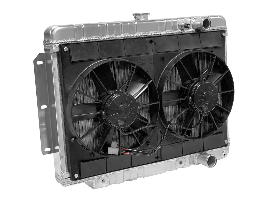 Radiator w/Fans Impala 59-64 Auto Trans Raw DEW32-4139014A